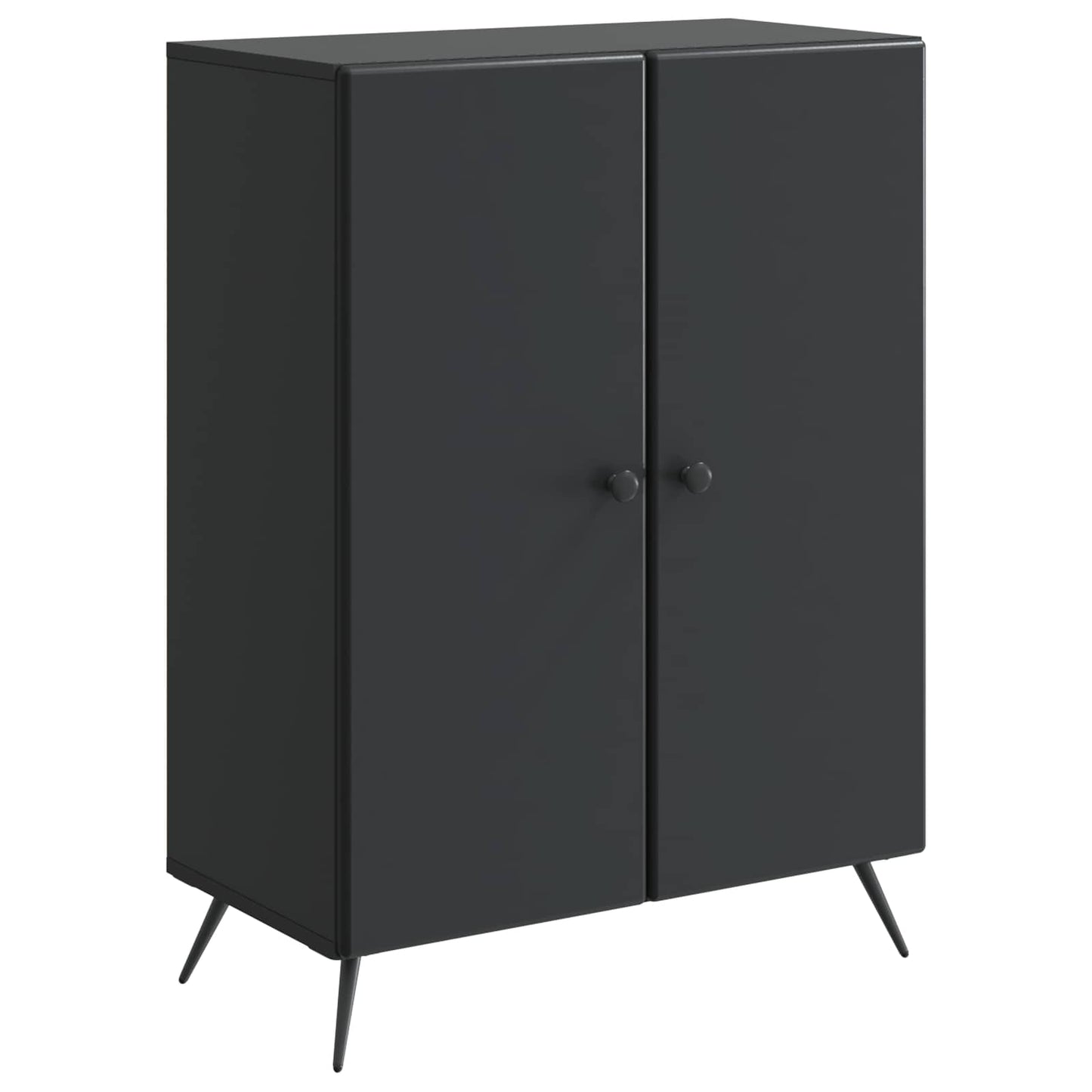 vidaXL Sideboard Black 66 x 34.5 x 90 cm Engineered Wood