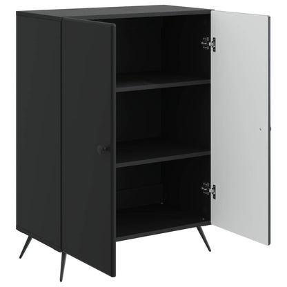 vidaXL Sideboard Black 66 x 34.5 x 90 cm Engineered Wood