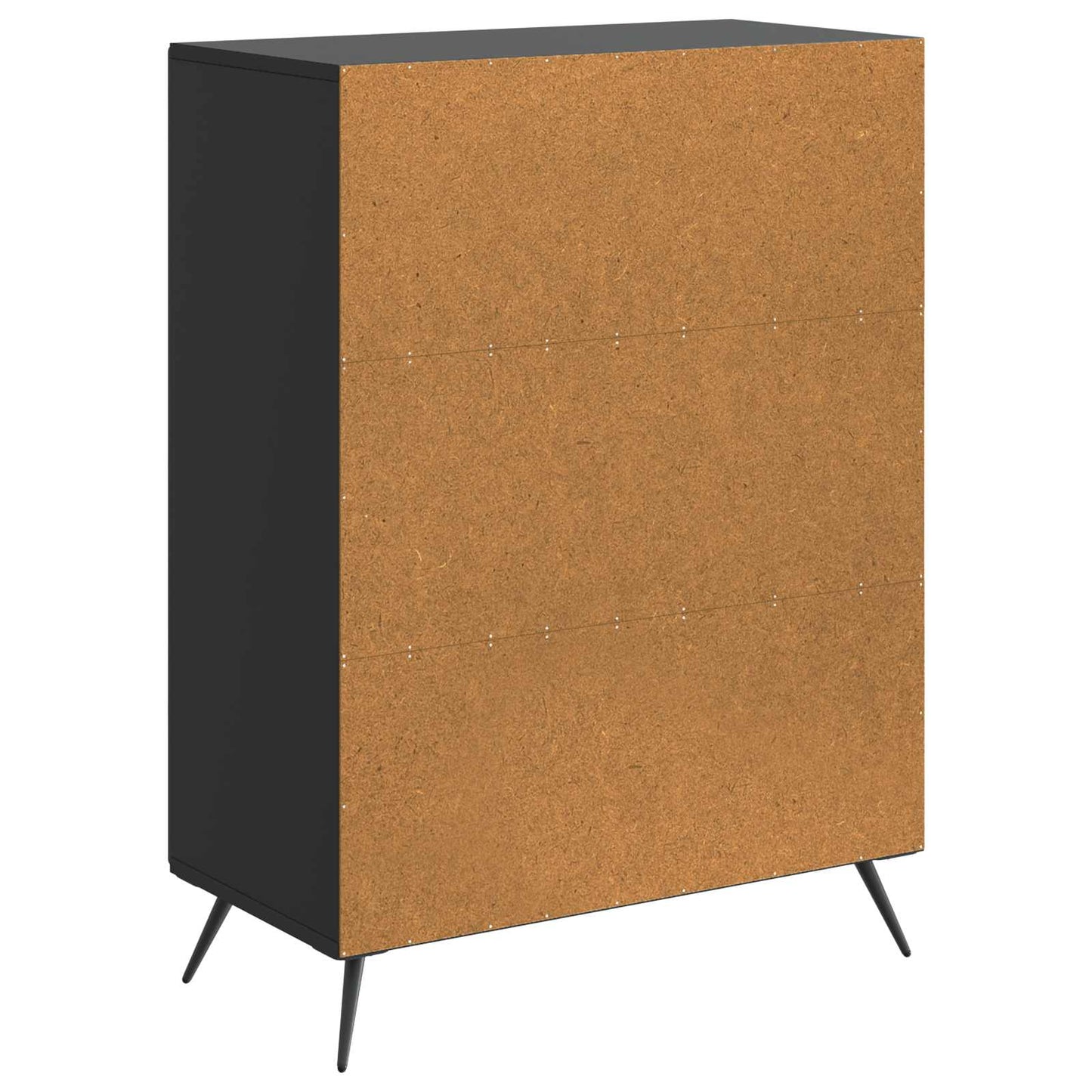 vidaXL Sideboard Black 66 x 34.5 x 90 cm Engineered Wood