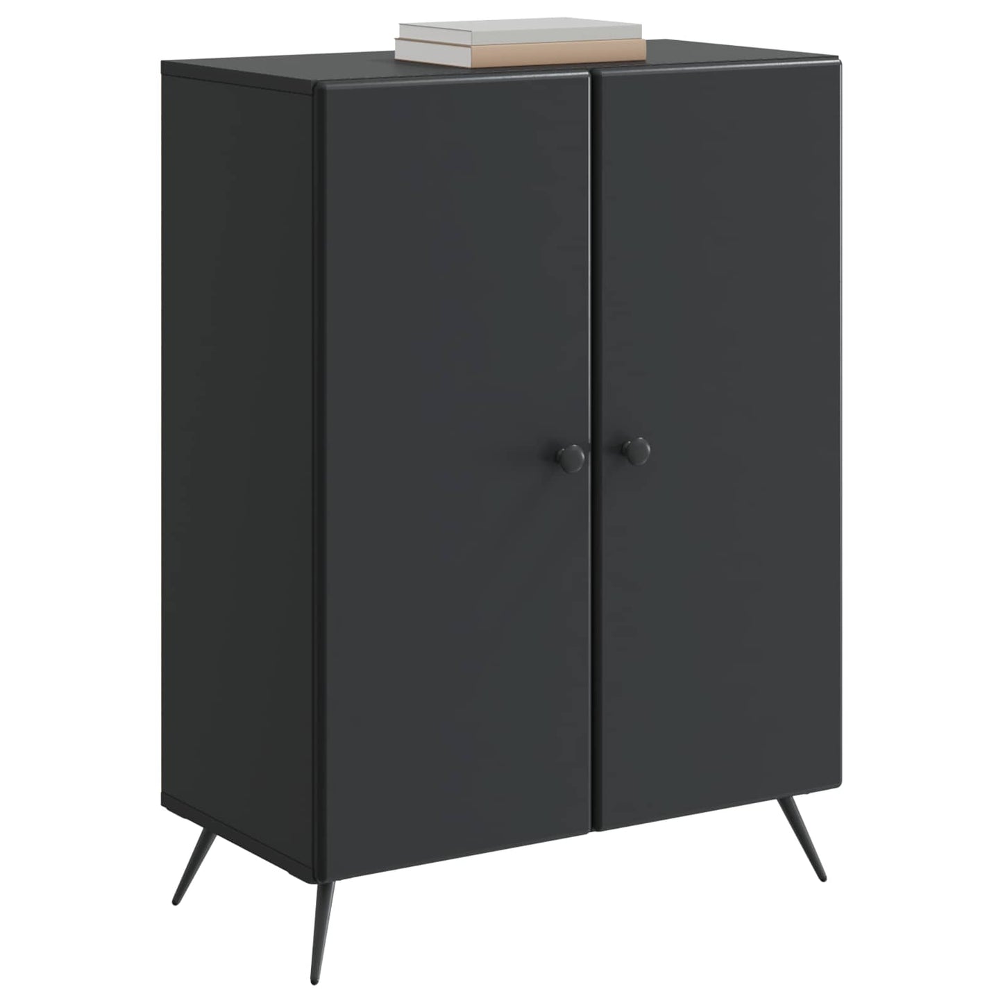 vidaXL Sideboard Black 66 x 34.5 x 90 cm Engineered Wood
