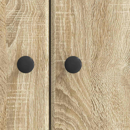 vidaXL Sideboard Sonoma Oak 66 x 34.5 x 90 cm Engineered Wood