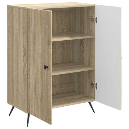 vidaXL Sideboard Sonoma Oak 66 x 34.5 x 90 cm Engineered Wood
