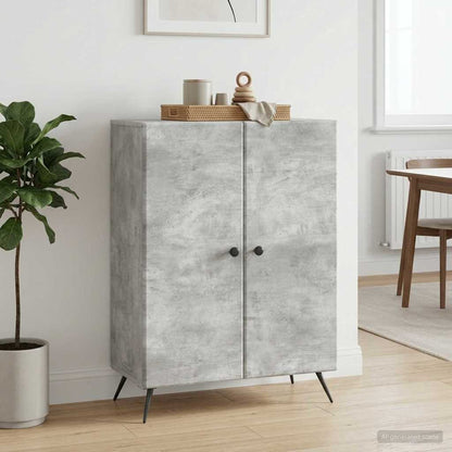 vidaXL Sideboard Concrete Grey 66 x 34.5 x 90 cm Engineered Wood
