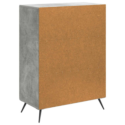 vidaXL Sideboard Concrete Grey 66 x 34.5 x 90 cm Engineered Wood