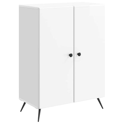 vidaXL Sideboard High Gloss White 66 x 34.5 x 90 cm Engineered Wood