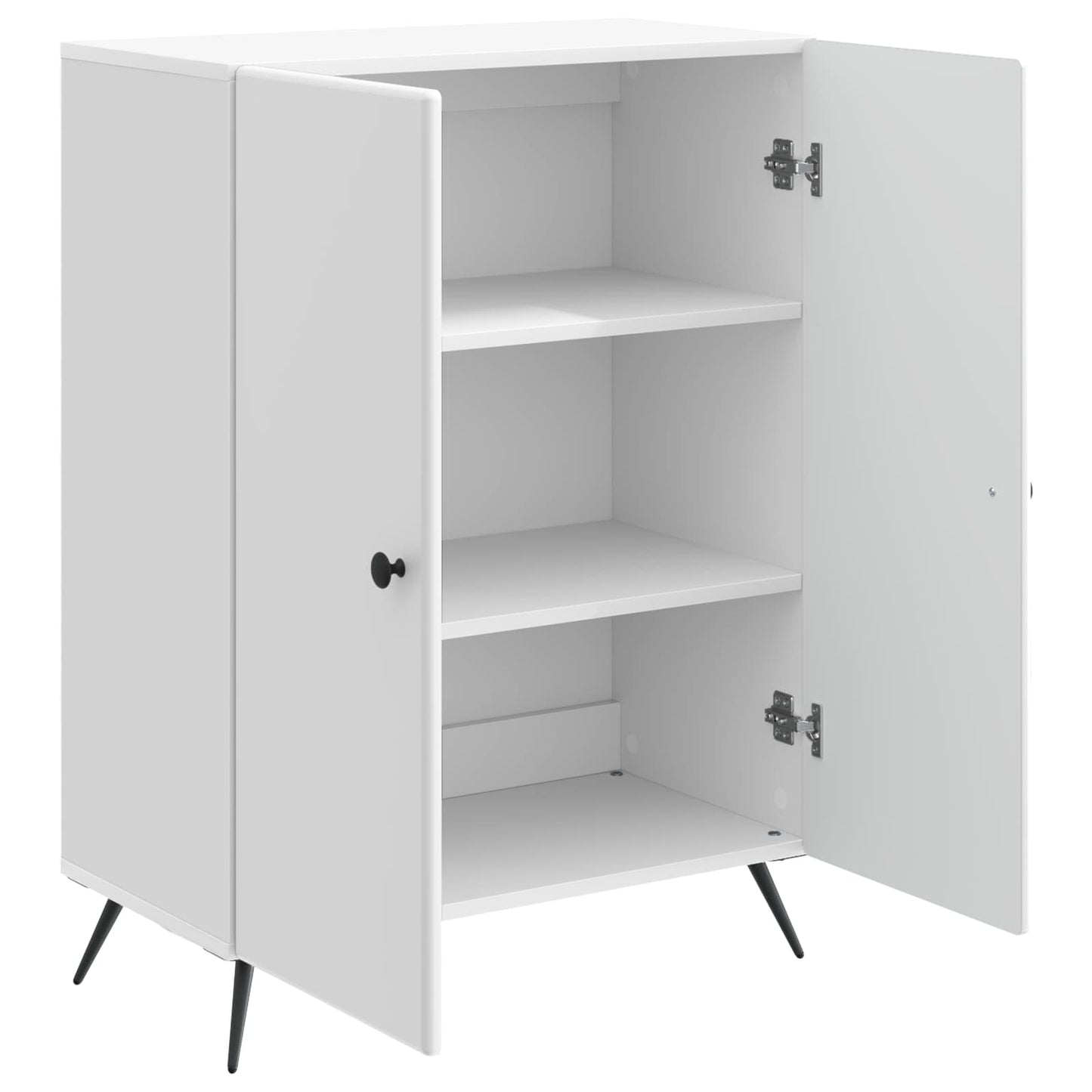 vidaXL Sideboard High Gloss White 66 x 34.5 x 90 cm Engineered Wood