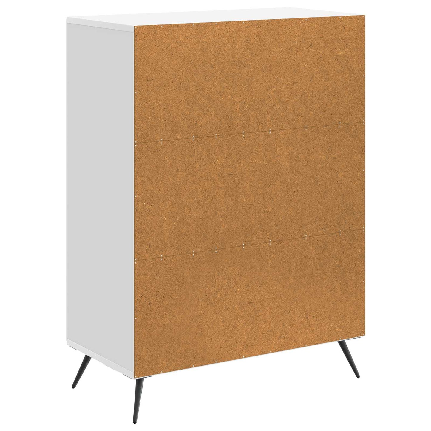 vidaXL Sideboard High Gloss White 66 x 34.5 x 90 cm Engineered Wood