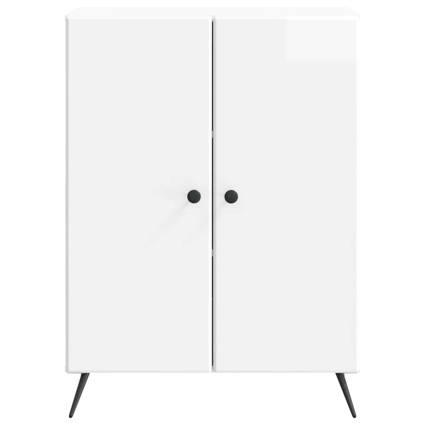 vidaXL Sideboard High Gloss White 66 x 34.5 x 90 cm Engineered Wood