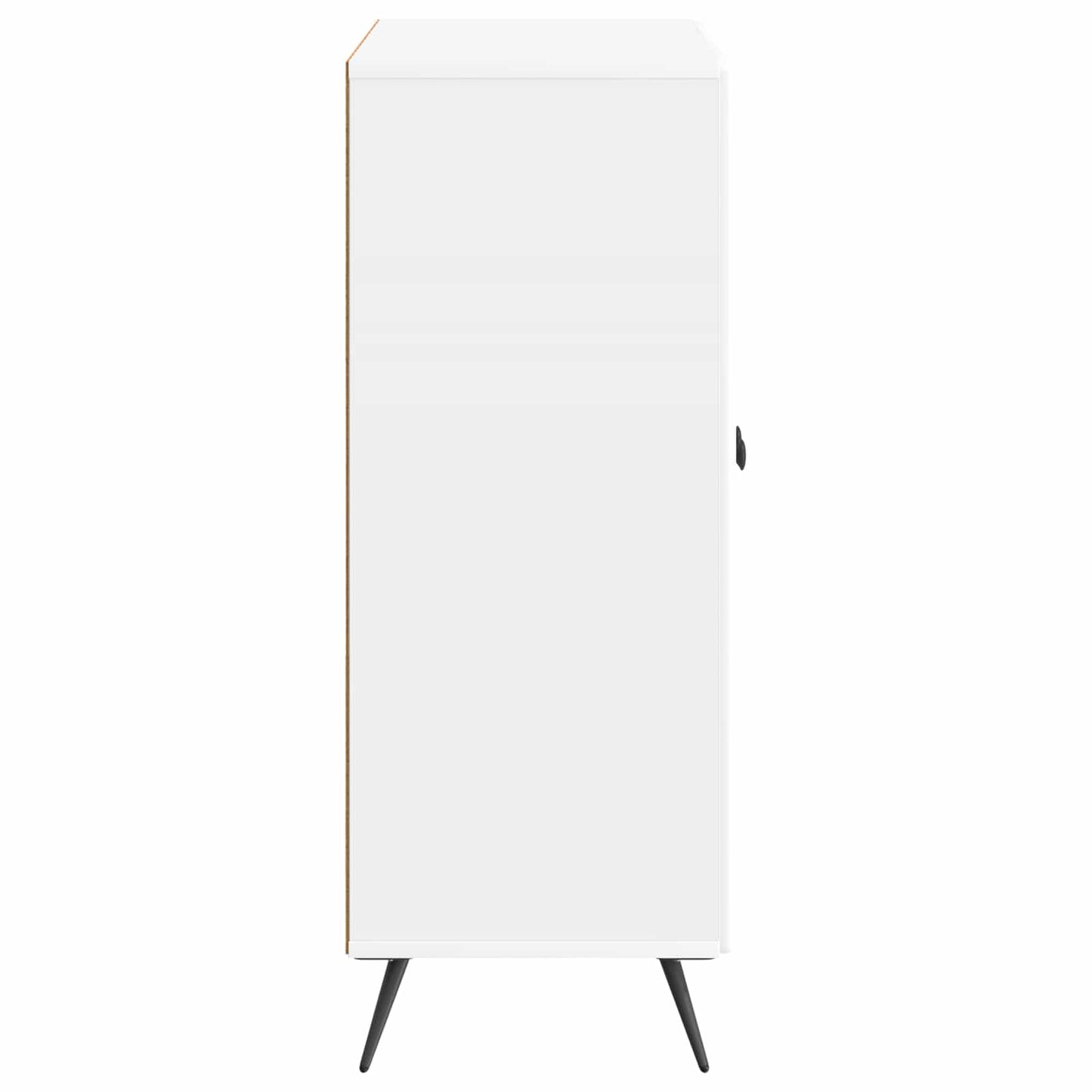 vidaXL Sideboard High Gloss White 66 x 34.5 x 90 cm Engineered Wood