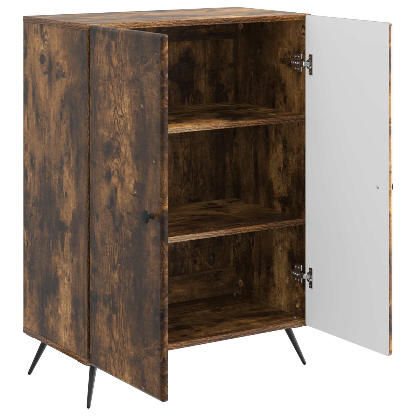 vidaXL Sideboard Smoked Oak 66 x 34.5 x 90 cm Engineered Wood