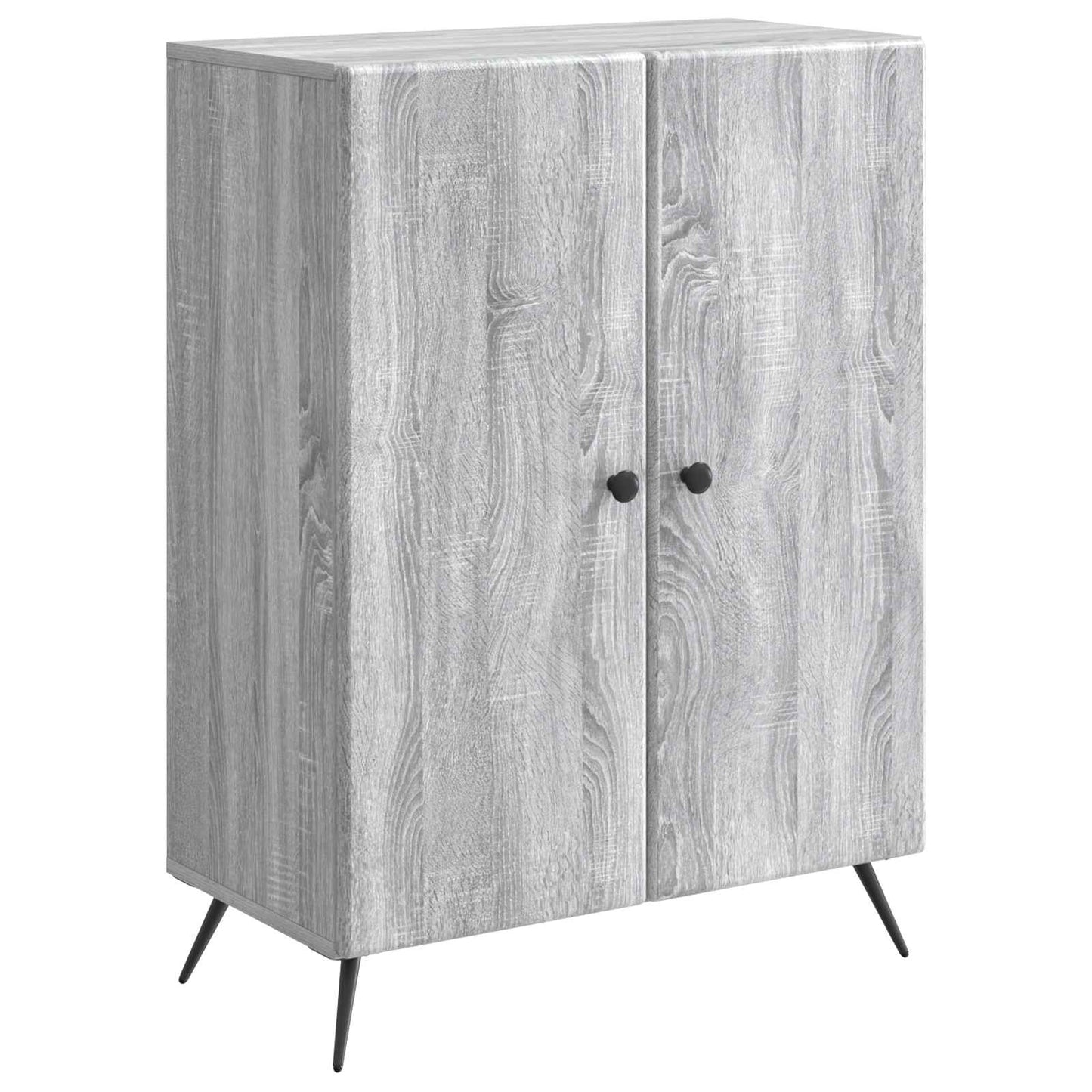 vidaXL Sideboard Grey Sonoma 66 x 34.5 x 90 cm Engineered Wood