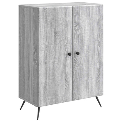 vidaXL Sideboard Grey Sonoma 66 x 34.5 x 90 cm Engineered Wood
