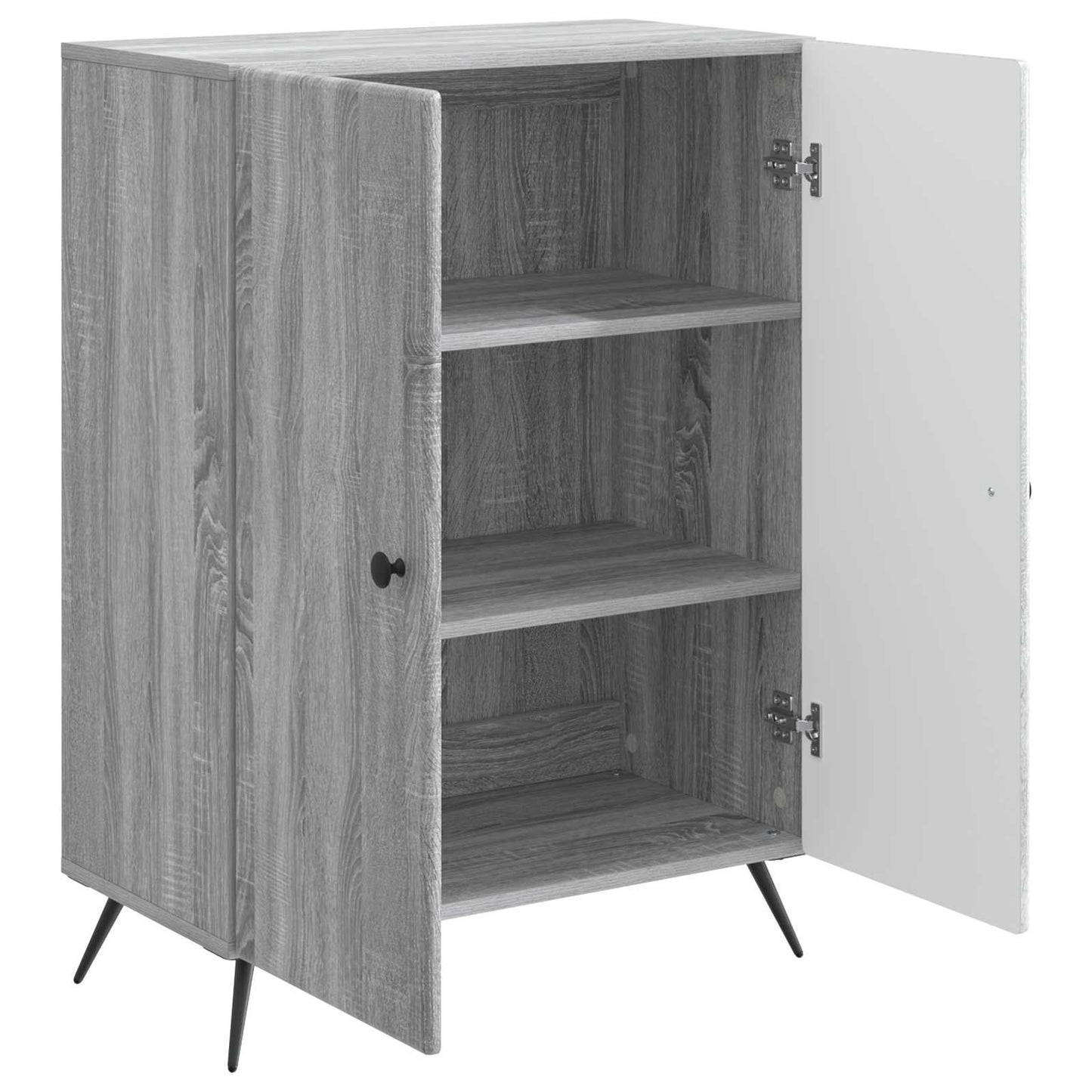 vidaXL Sideboard Grey Sonoma 66 x 34.5 x 90 cm Engineered Wood