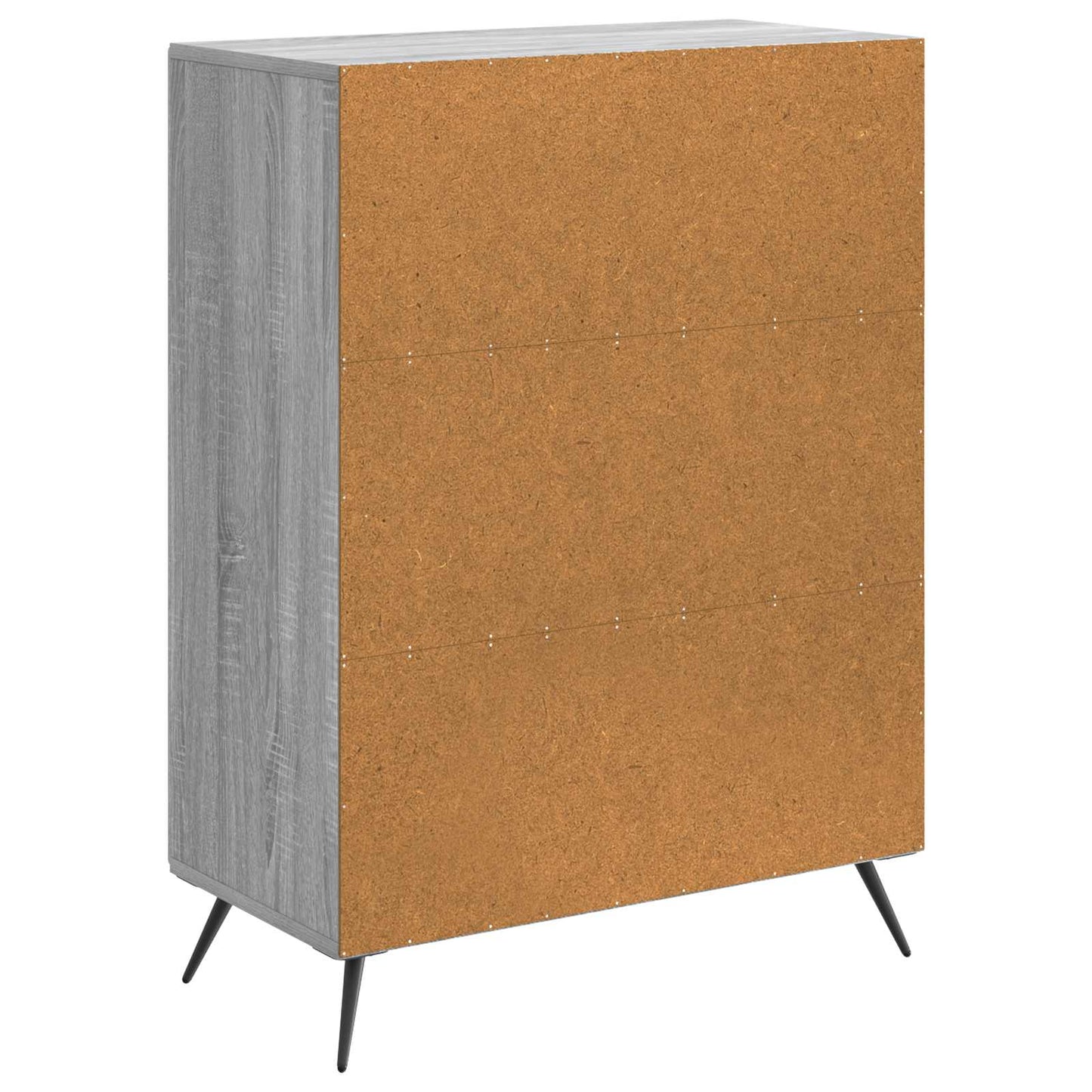 vidaXL Sideboard Grey Sonoma 66 x 34.5 x 90 cm Engineered Wood