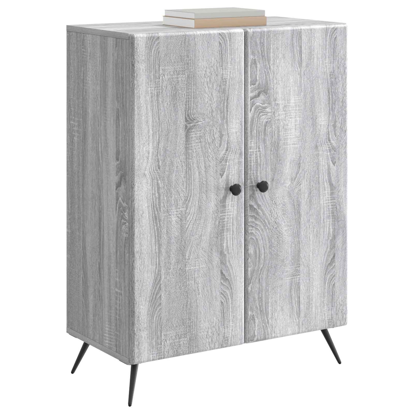 vidaXL Sideboard Grey Sonoma 66 x 34.5 x 90 cm Engineered Wood