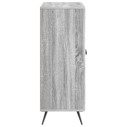 vidaXL Sideboard Grey Sonoma 66 x 34.5 x 90 cm Engineered Wood