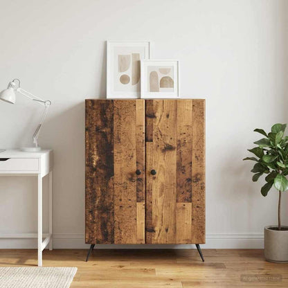 vidaXL Sideboard Old Wood 66 x 34.5 x 90 cm Engineered Wood