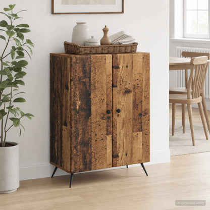 vidaXL Sideboard Old Wood 66 x 34.5 x 90 cm Engineered Wood