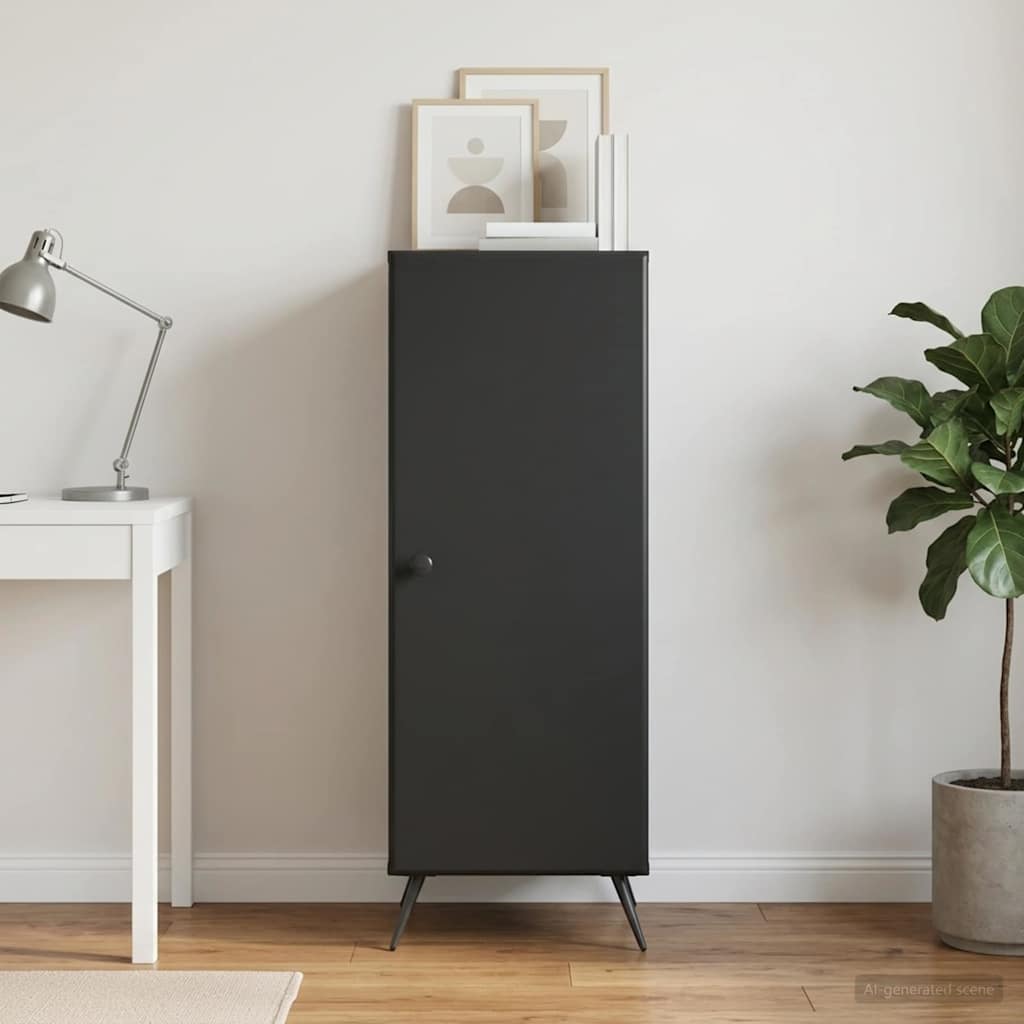 vidaXL Sideboard Black 33 x 34.5 x 90 cm Engineered Wood