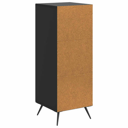 vidaXL Sideboard Black 33 x 34.5 x 90 cm Engineered Wood