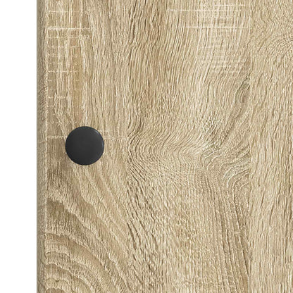 vidaXL Sideboard Sonoma Oak 33 x 34.5 x 90 cm Engineered Wood