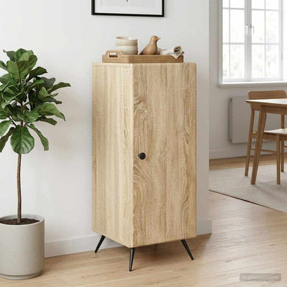 vidaXL Sideboard Sonoma Oak 33 x 34.5 x 90 cm Engineered Wood