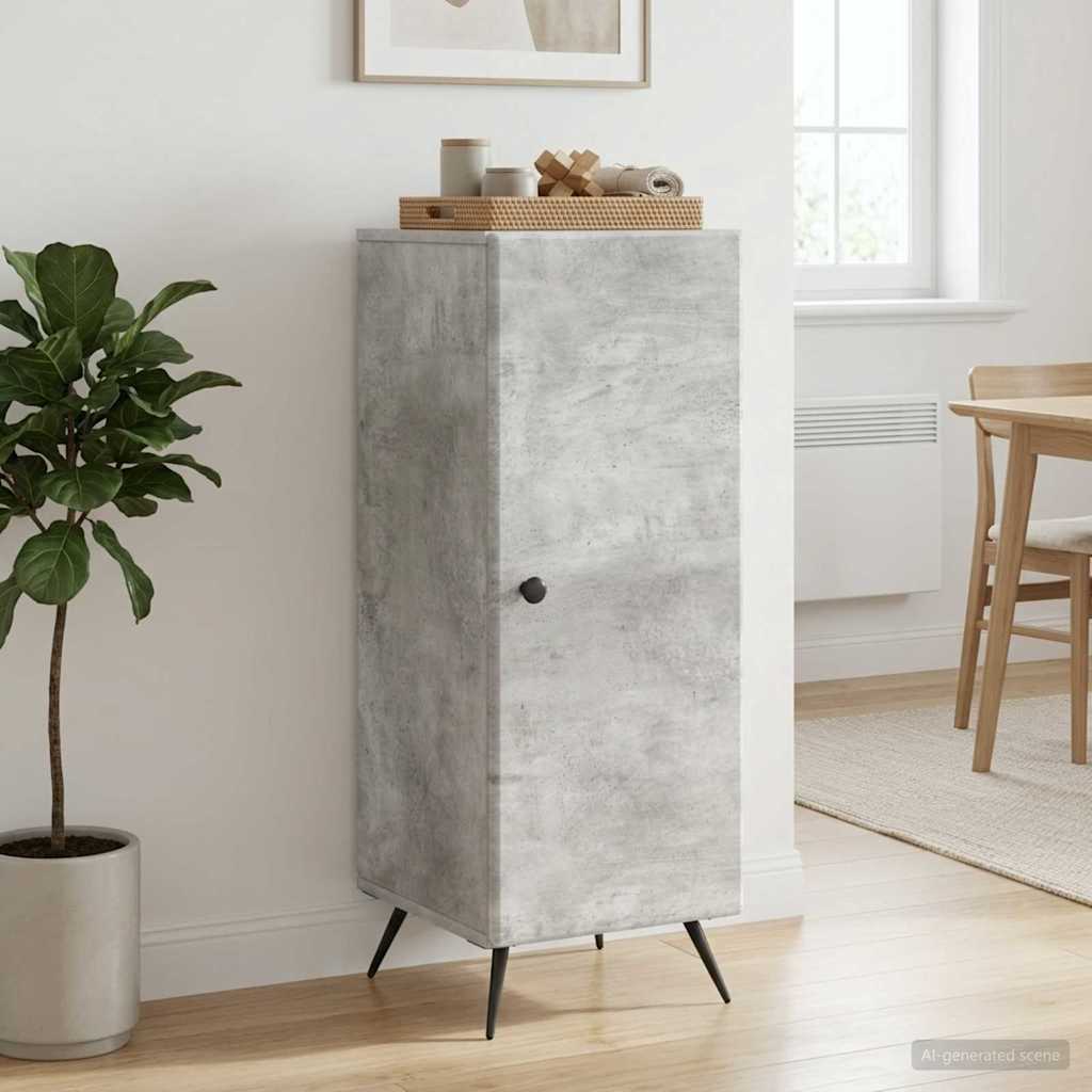 vidaXL Sideboard Concrete Grey 33 x 34.5 x 90 cm Engineered Wood