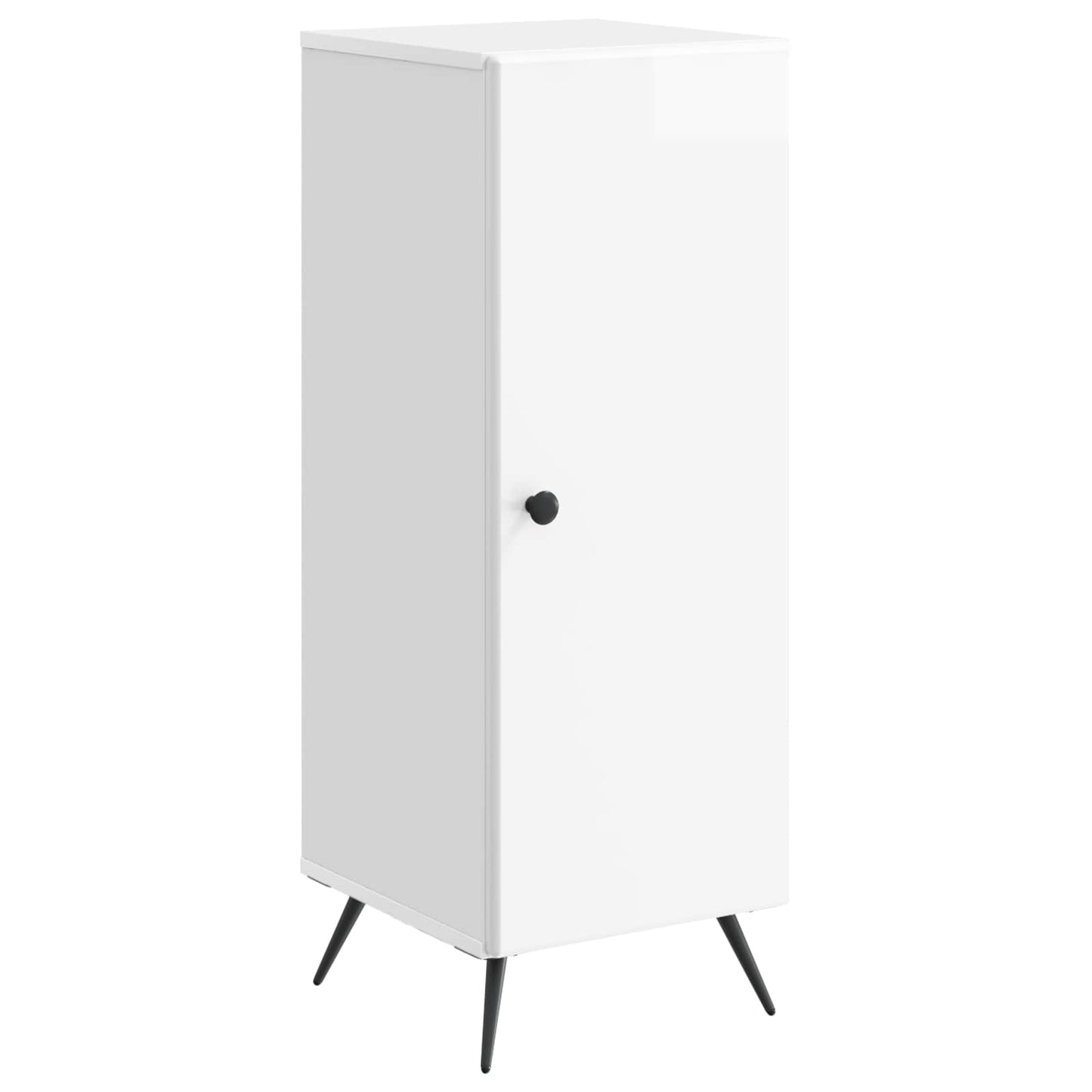 vidaXL Sideboard High Gloss White 33 x 34.5 x 90 cm Engineered Wood