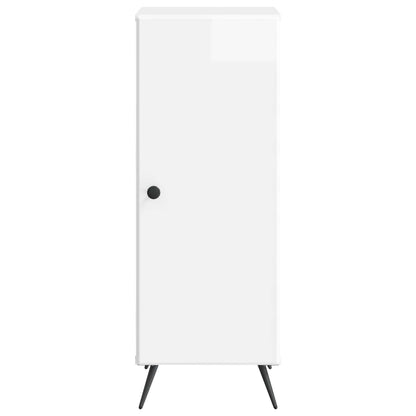 vidaXL Sideboard High Gloss White 33 x 34.5 x 90 cm Engineered Wood