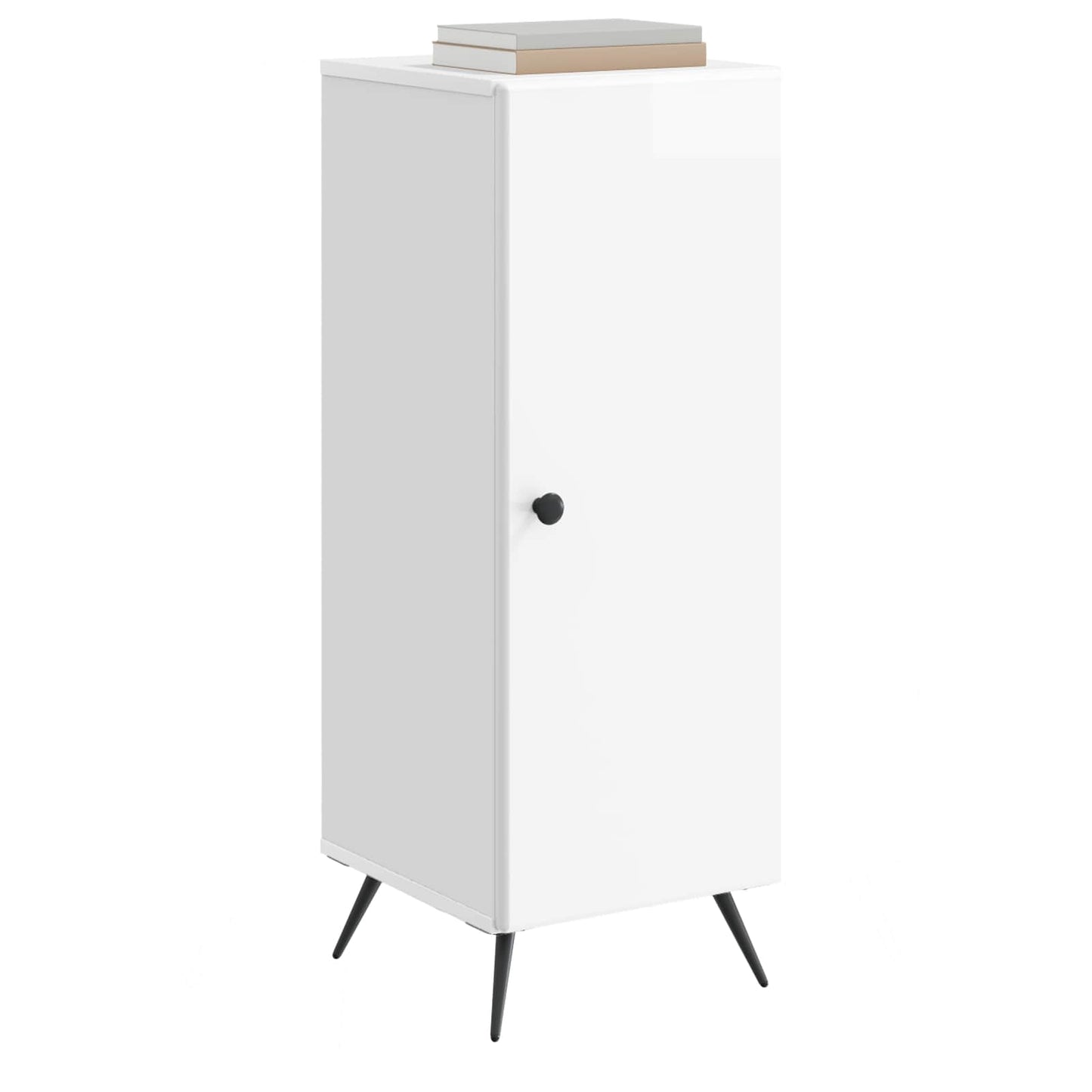 vidaXL Sideboard High Gloss White 33 x 34.5 x 90 cm Engineered Wood