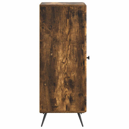 vidaXL Sideboard Smoked Oak 33 x 34.5 x 90 cm Engineered Wood