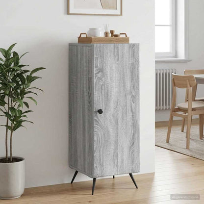 vidaXL Sideboard Grey Sonoma 33 x 34.5 x 90 cm Engineered Wood