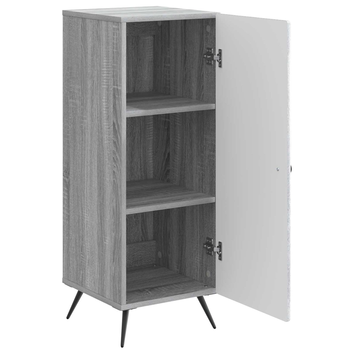 vidaXL Sideboard Grey Sonoma 33 x 34.5 x 90 cm Engineered Wood