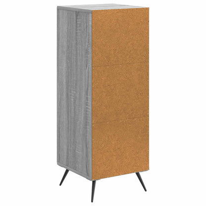 vidaXL Sideboard Grey Sonoma 33 x 34.5 x 90 cm Engineered Wood