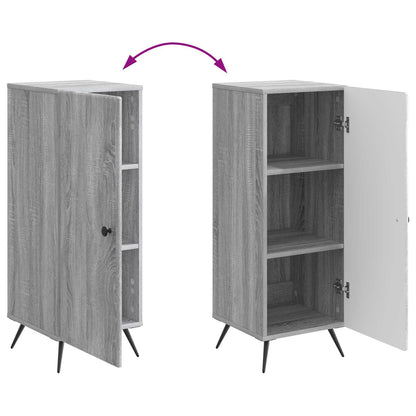 vidaXL Sideboard Grey Sonoma 33 x 34.5 x 90 cm Engineered Wood