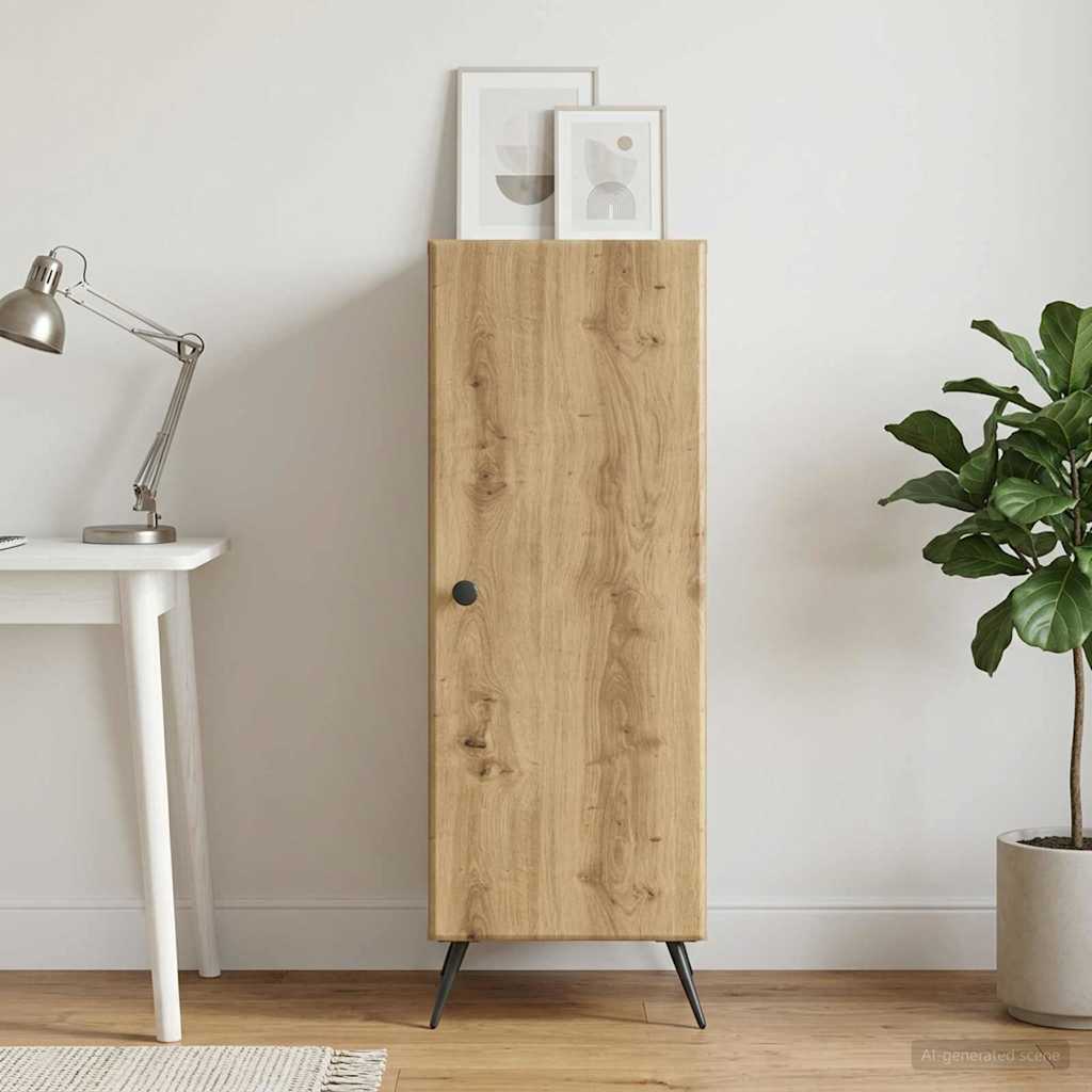vidaXL Sideboard Artisan Oak 33 x 34.5 x 90 cm Engineered Wood