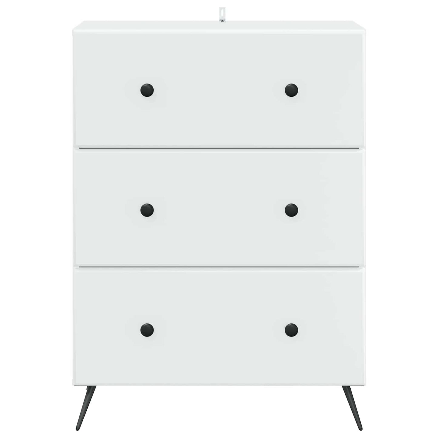 vidaXL Drawer Cabinet White 66 x 34.5 x 90 cm Engineered Wood