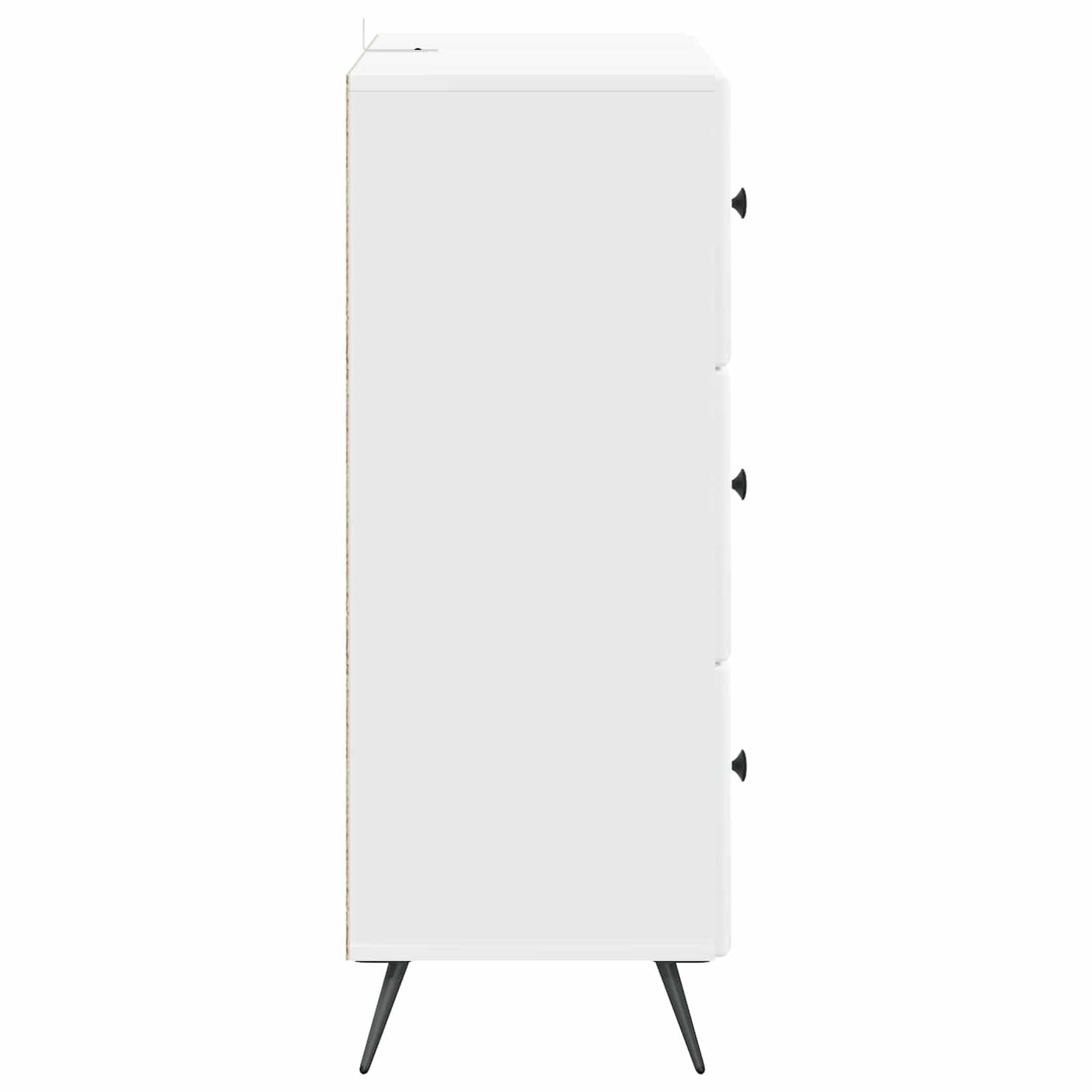 vidaXL Drawer Cabinet White 66 x 34.5 x 90 cm Engineered Wood
