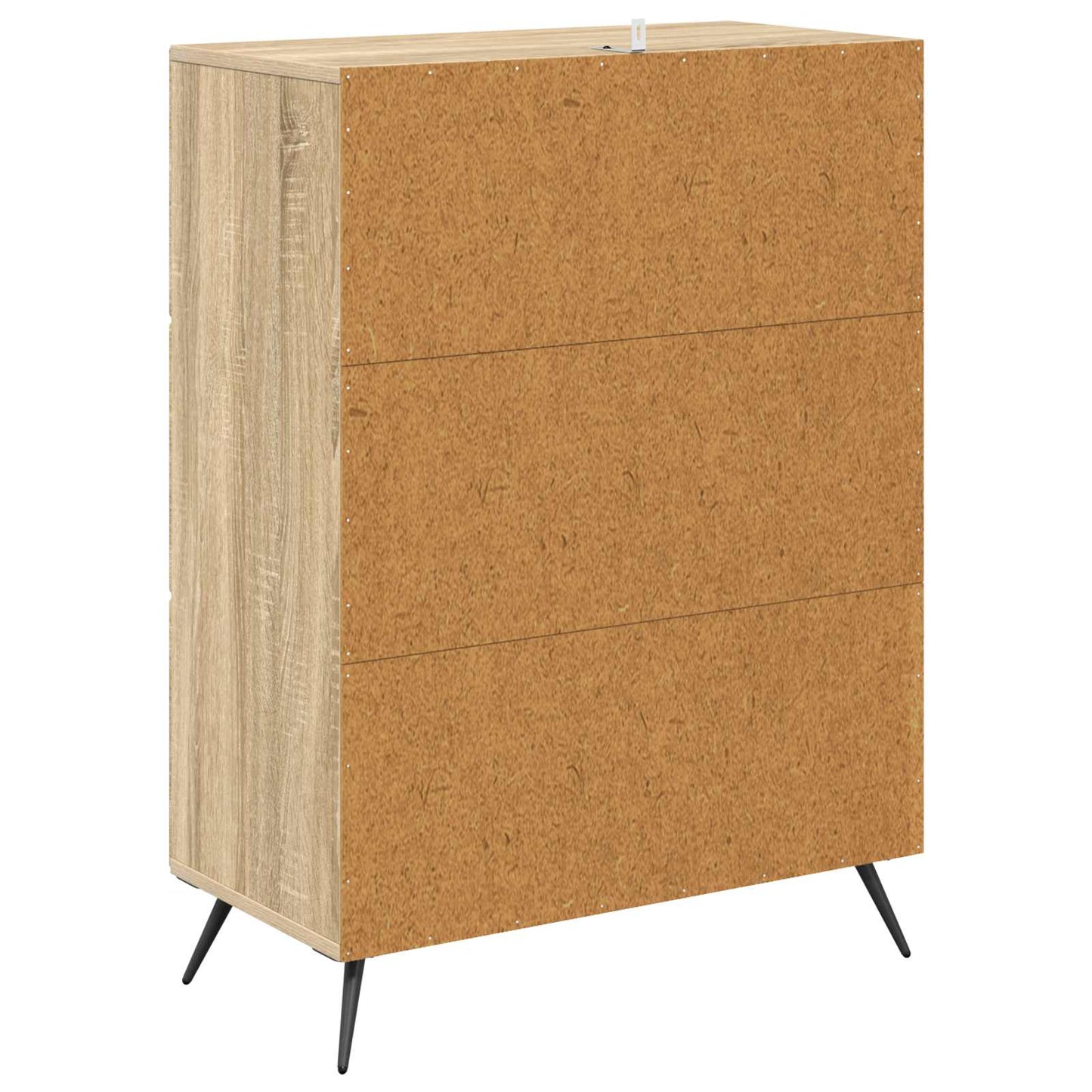 vidaXL Drawer Cabinet Sonoma Oak 66 x 34.5 x 90 cm Engineered Wood