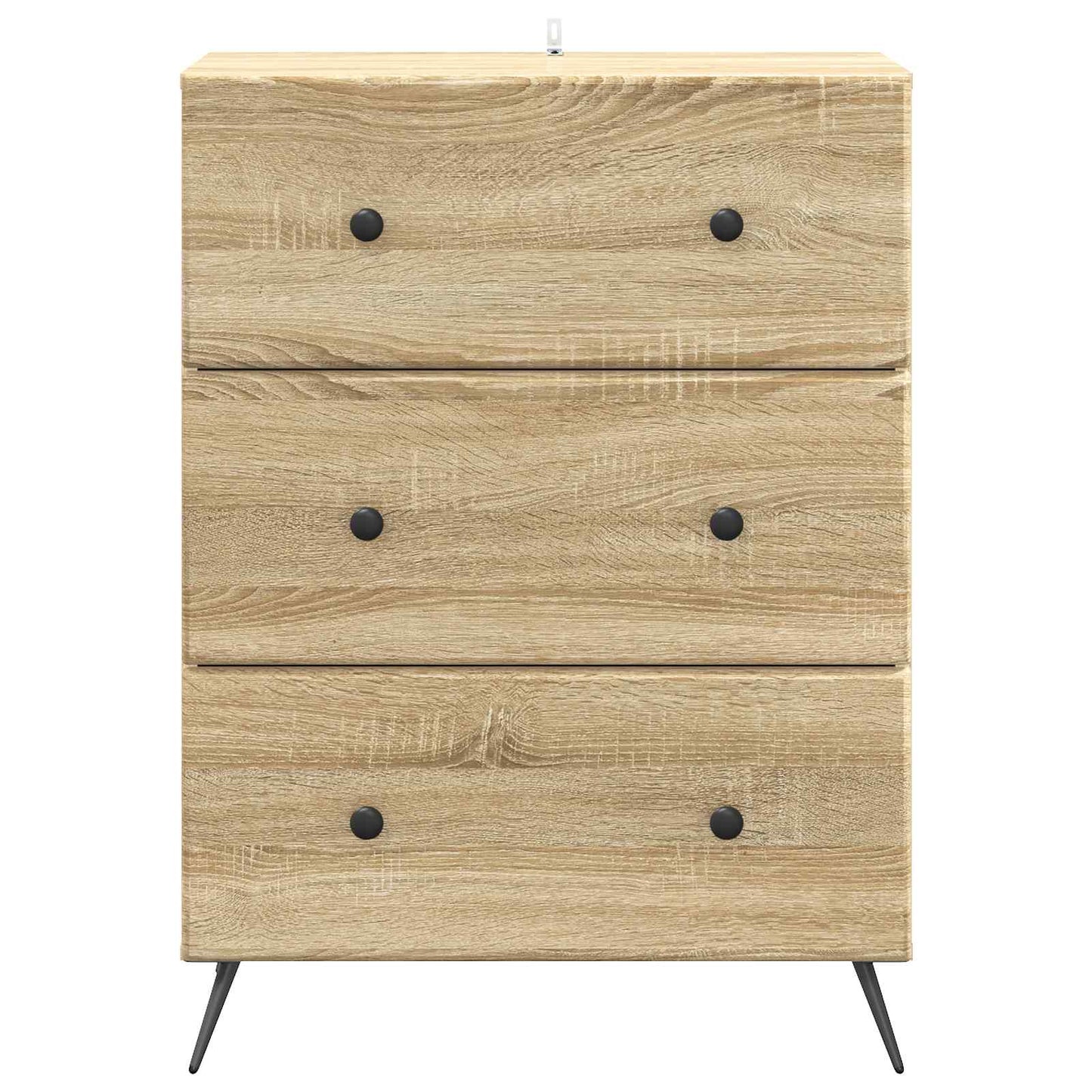 vidaXL Drawer Cabinet Sonoma Oak 66 x 34.5 x 90 cm Engineered Wood