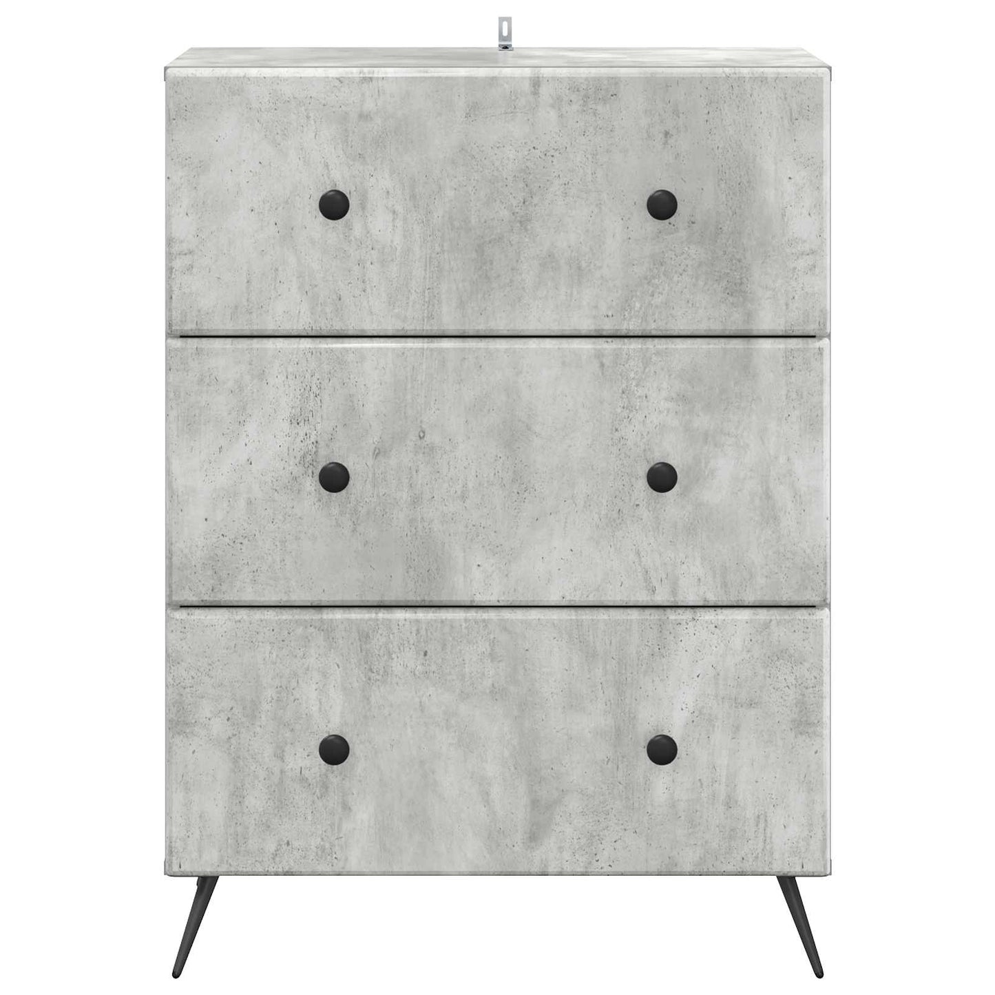 vidaXL Drawer Cabinet Concrete Grey 66 x 34.5 x 90 cm Engineered Wood