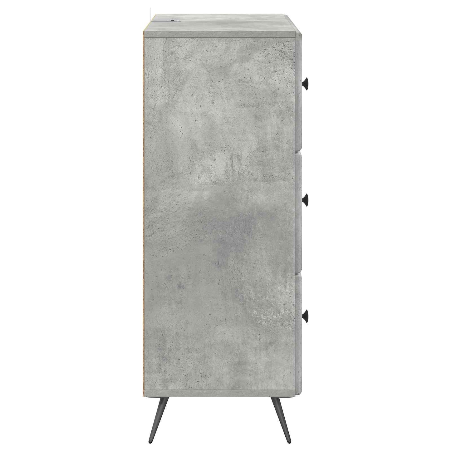 vidaXL Drawer Cabinet Concrete Grey 66 x 34.5 x 90 cm Engineered Wood