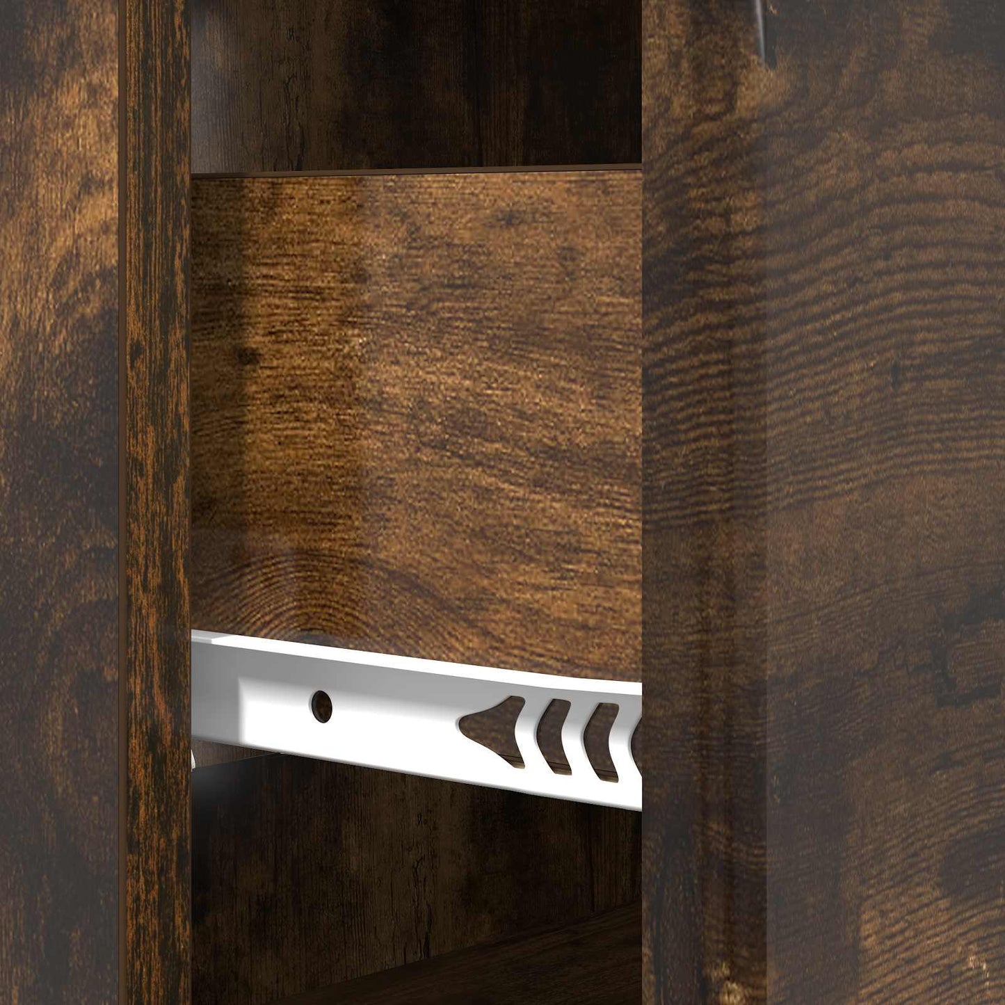vidaXL Drawer Cabinet Smoked Oak 66 x 34.5 x 90 cm Engineered Wood