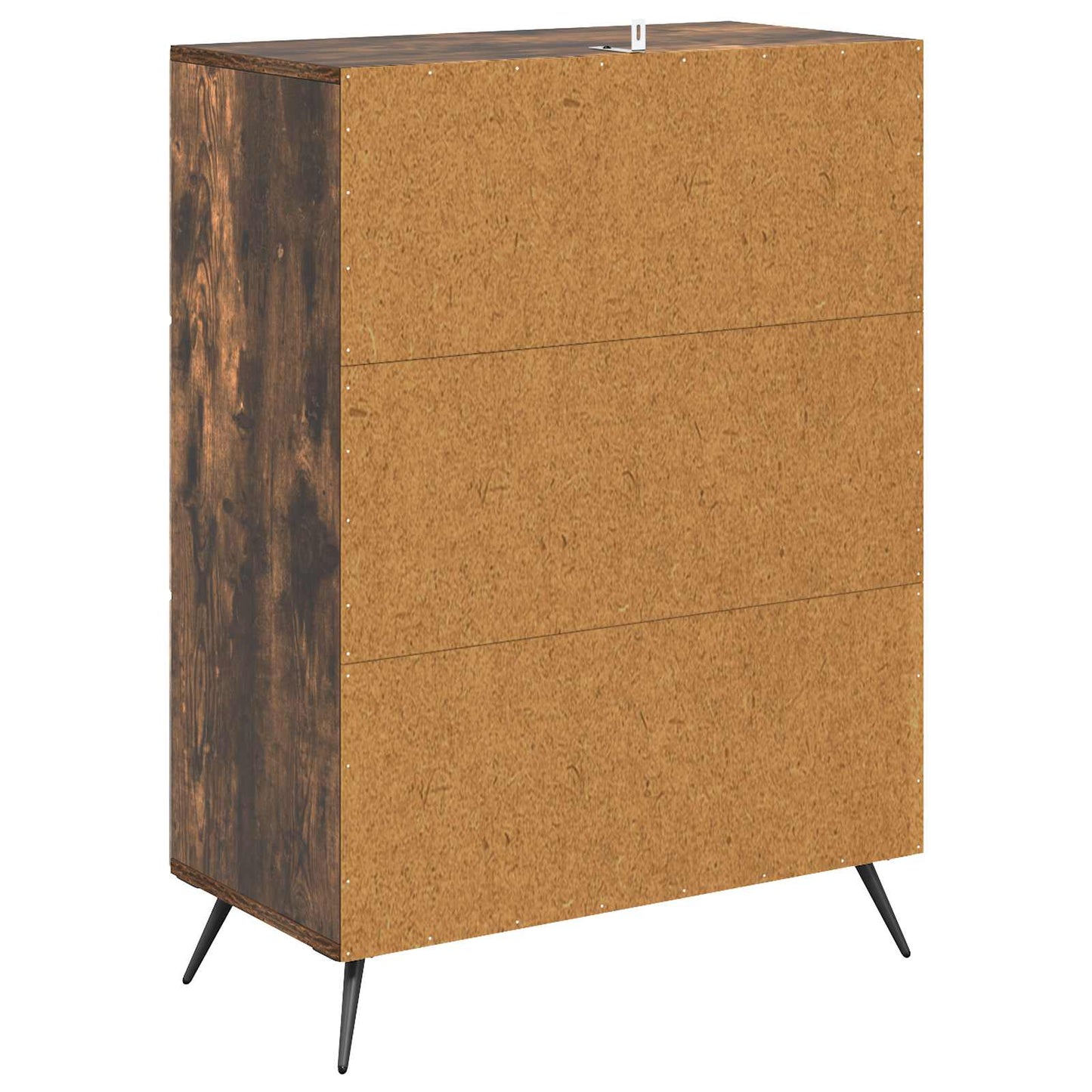 vidaXL Drawer Cabinet Smoked Oak 66 x 34.5 x 90 cm Engineered Wood