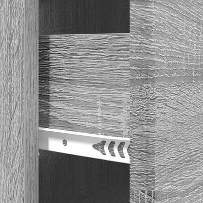 vidaXL Drawer Cabinet Grey Sonoma 66 x 34.5 x 90 cm Engineered Wood
