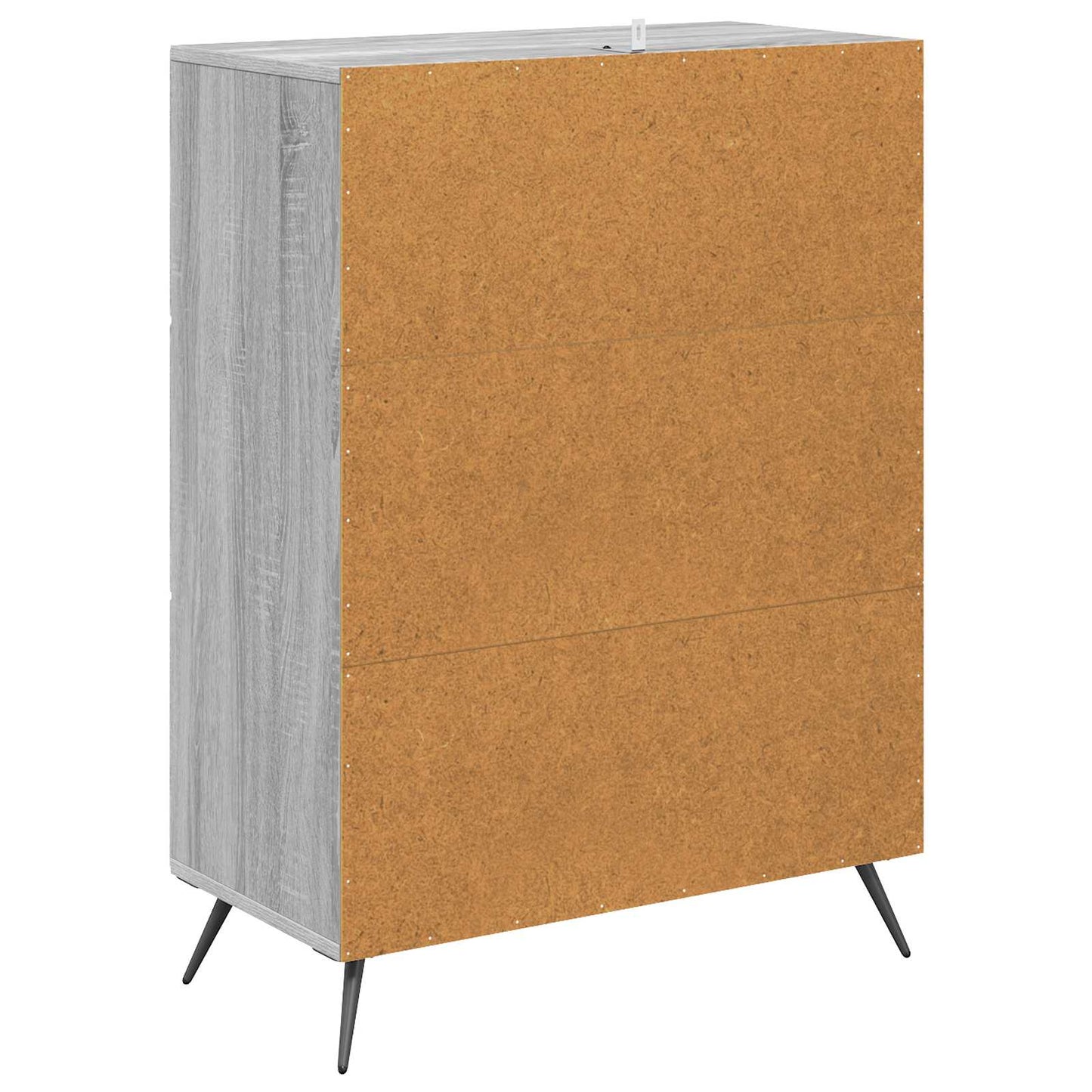 vidaXL Drawer Cabinet Grey Sonoma 66 x 34.5 x 90 cm Engineered Wood