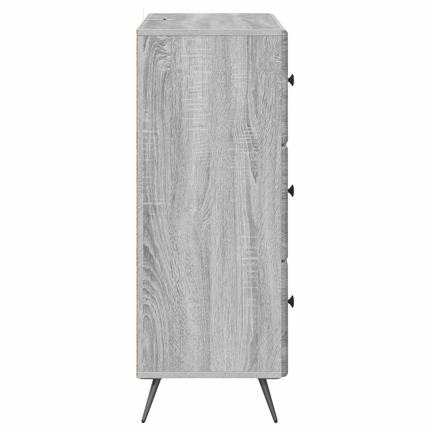 vidaXL Drawer Cabinet Grey Sonoma 66 x 34.5 x 90 cm Engineered Wood