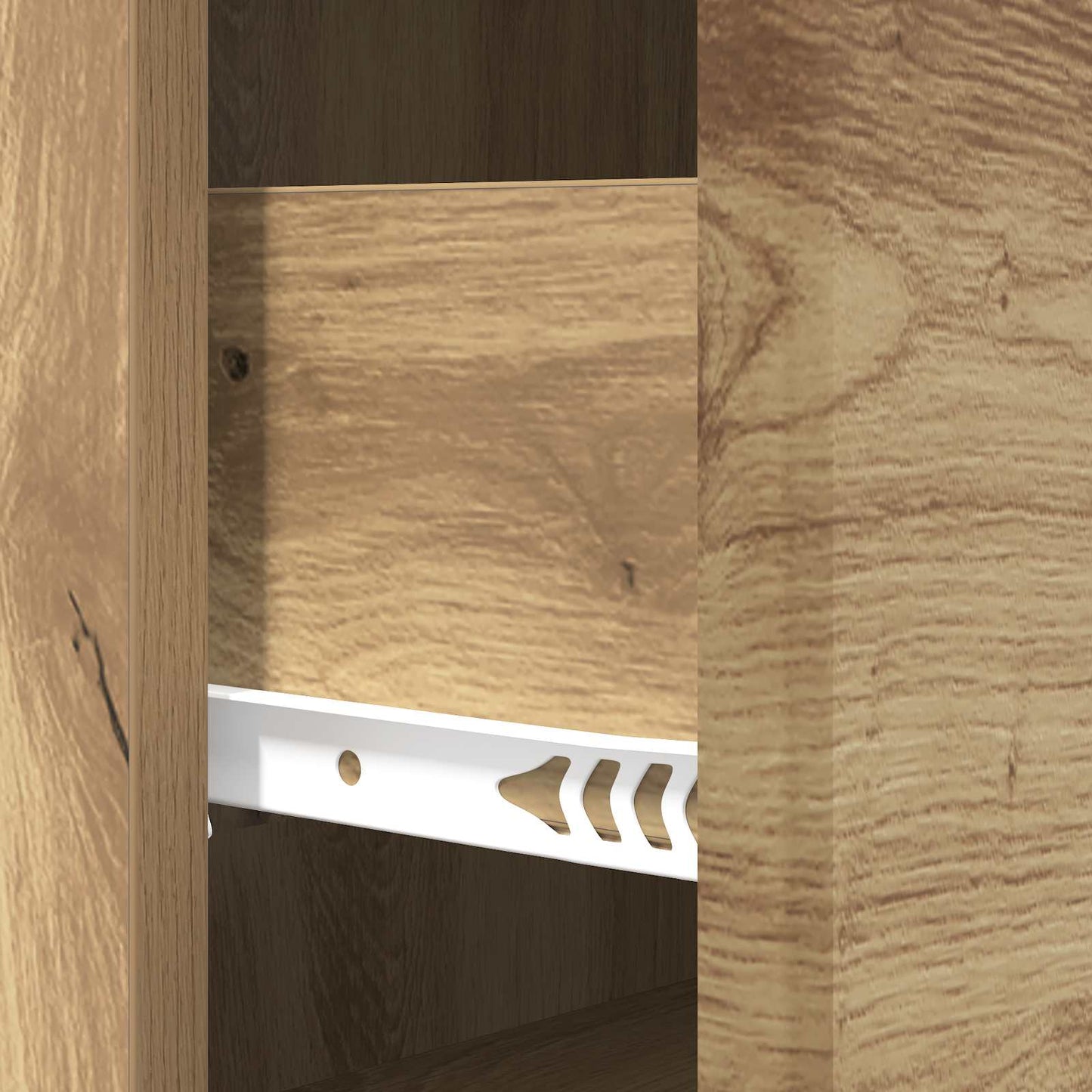 vidaXL Drawer Cabinet 66 x 34.5 x 90 cm Engineered Wood Artisan Oak