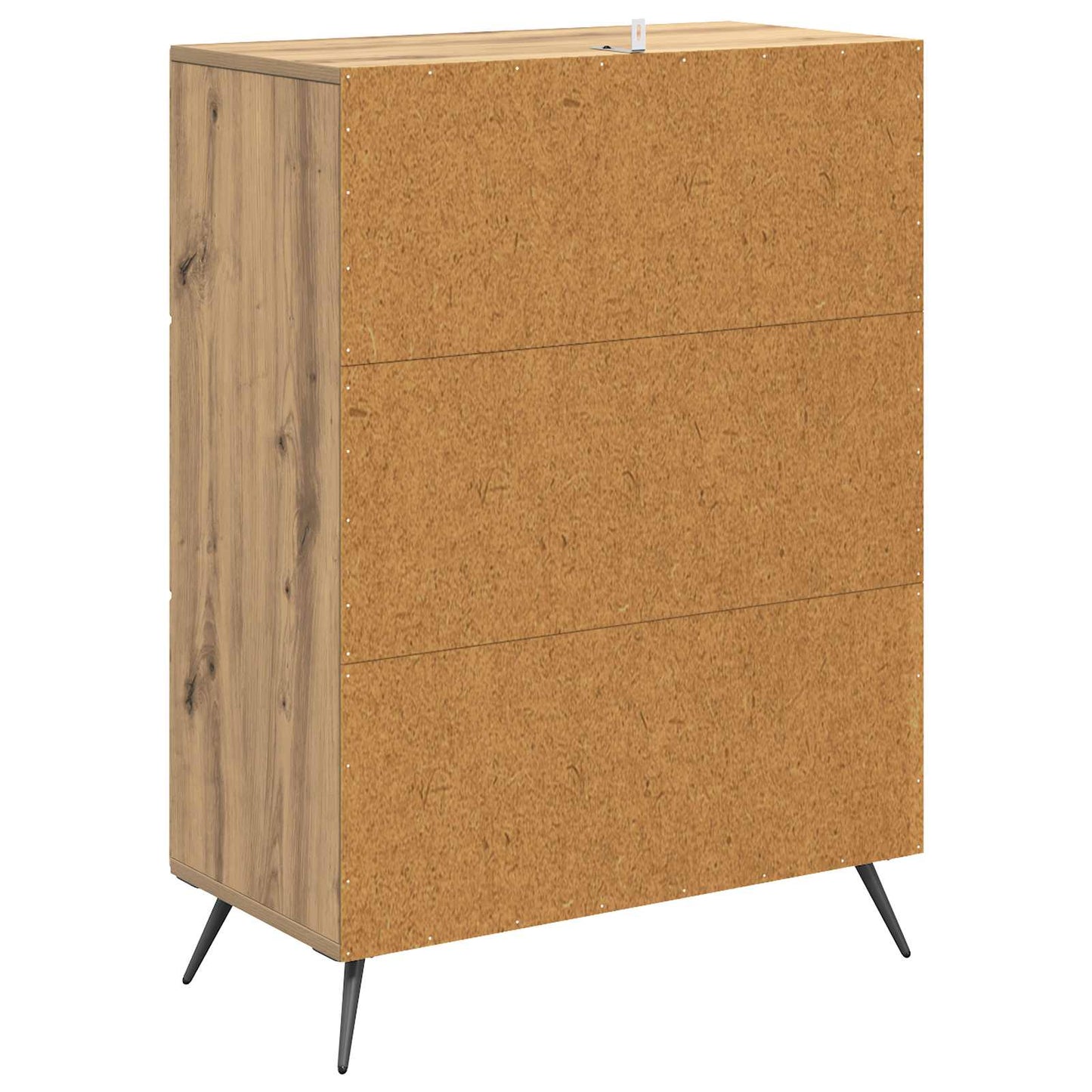 vidaXL Drawer Cabinet 66 x 34.5 x 90 cm Engineered Wood Artisan Oak