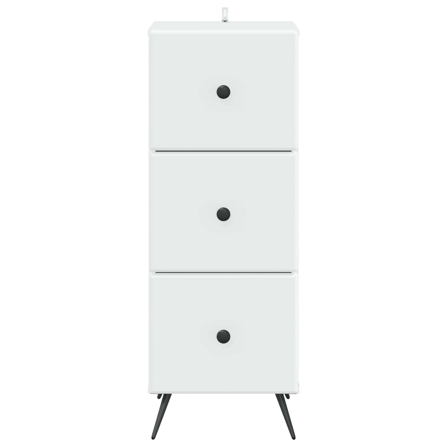 vidaXL Drawer Cabinet White 33 x 34.5 x 90 cm Engineered Wood